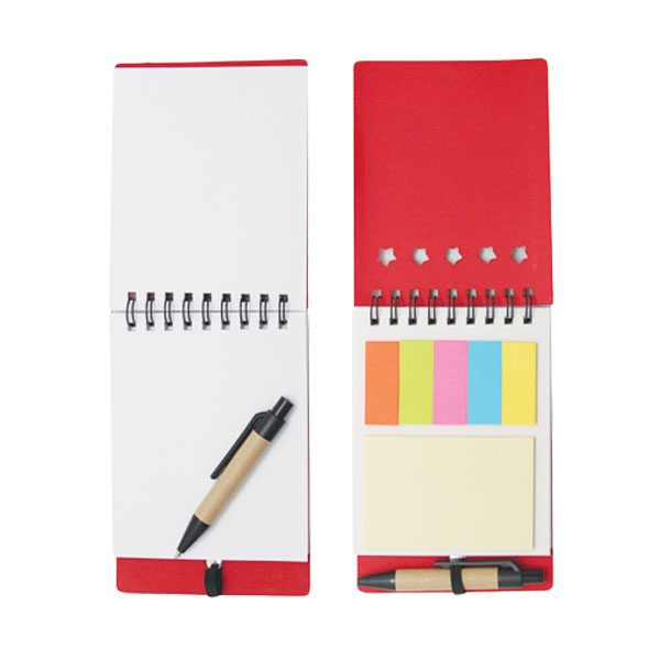 Eco Sticky Notepad with Recycled Pen Sticky Memo Pad Customized